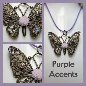 Vintage-Inspired Butterfly Pendant Necklace